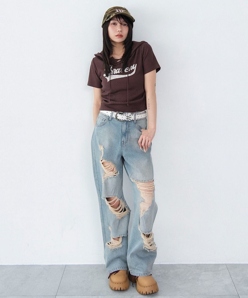 WEGO レースアップフードちびT 
