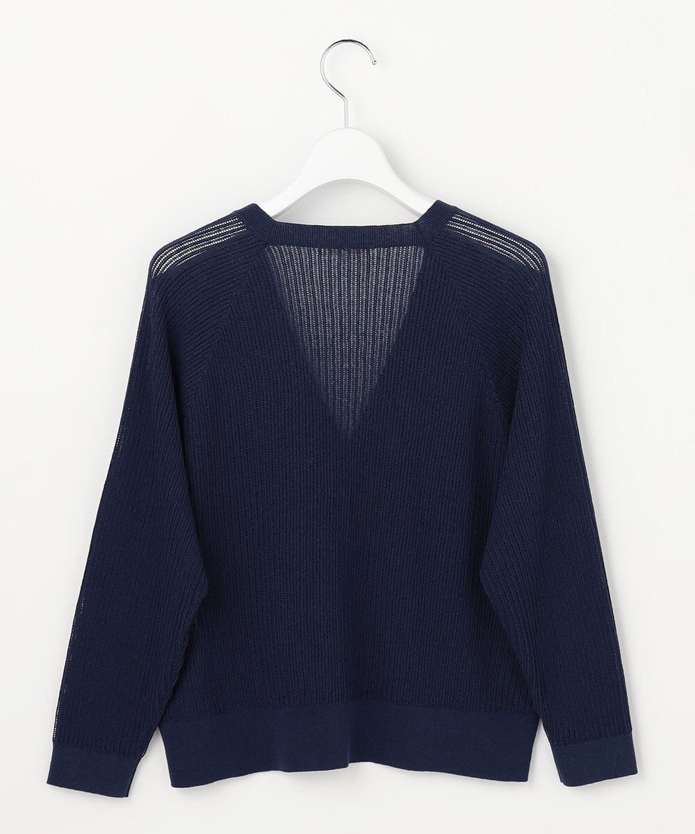 自由区 S ファインリネンナイロン カーディガン 