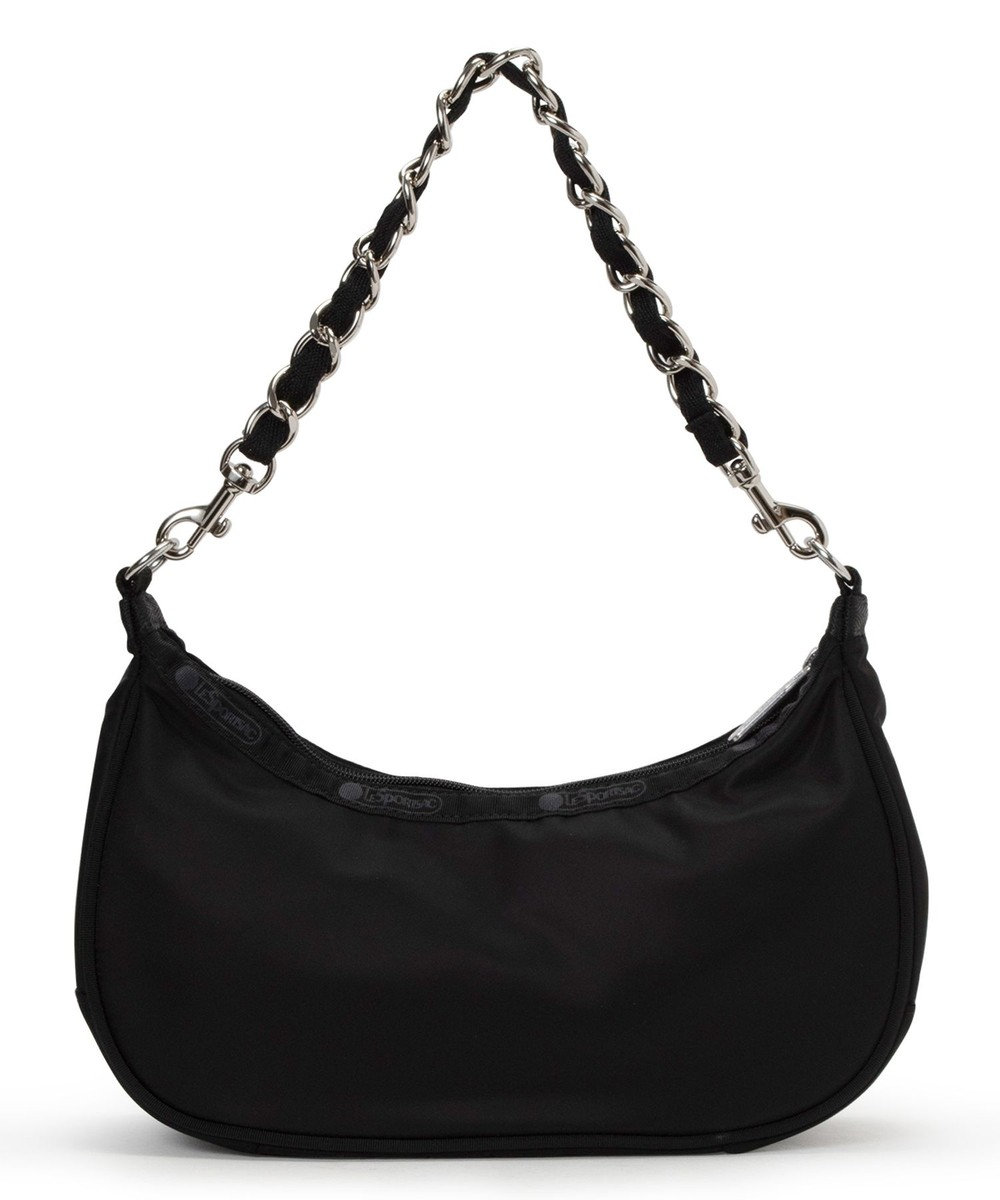 LeSportsac CHAIN SMALL CONV HOBO/ブラックサテンスナイデル 