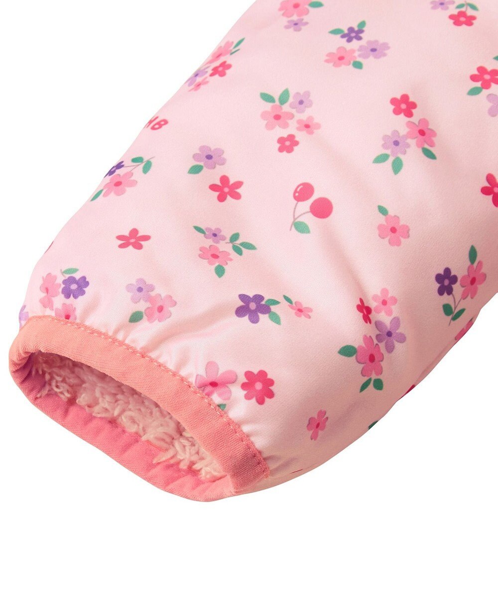 MIKI HOUSE HOT BISCUITS 【80-120cm】 裏ボアフリース リバーシブル総柄ジャンパー 