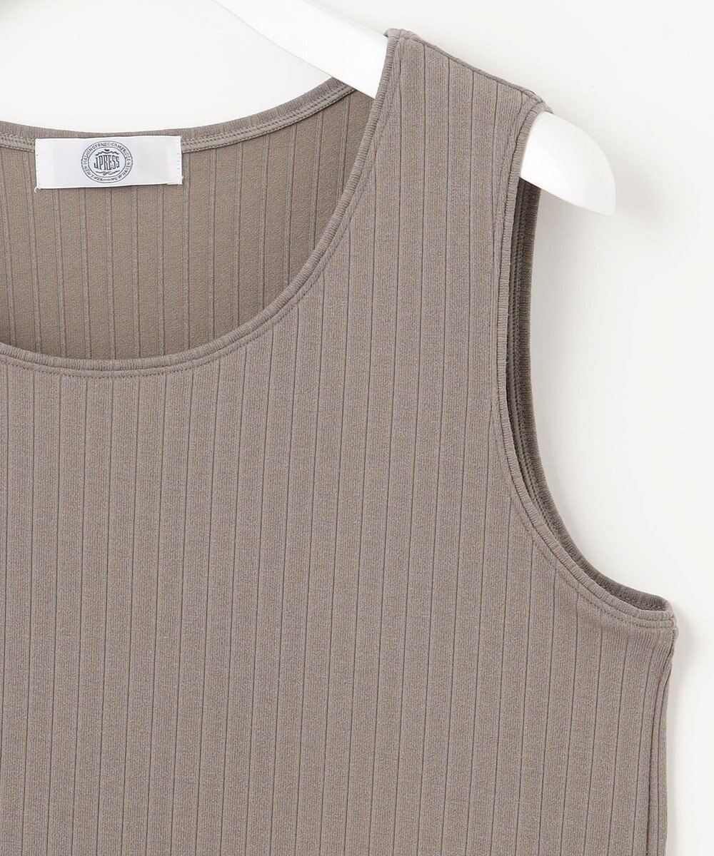 J.PRESS LADIES L ワイドリブジャージー ノースリーブ カットソー 