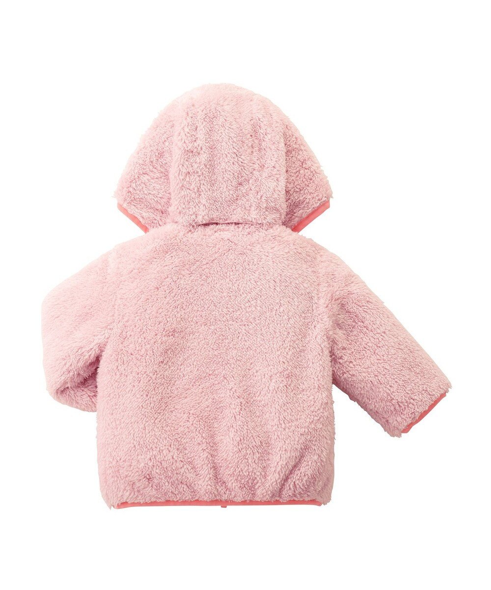 MIKI HOUSE HOT BISCUITS 【80-120cm】 裏ボアフリース リバーシブル総柄ジャンパー 