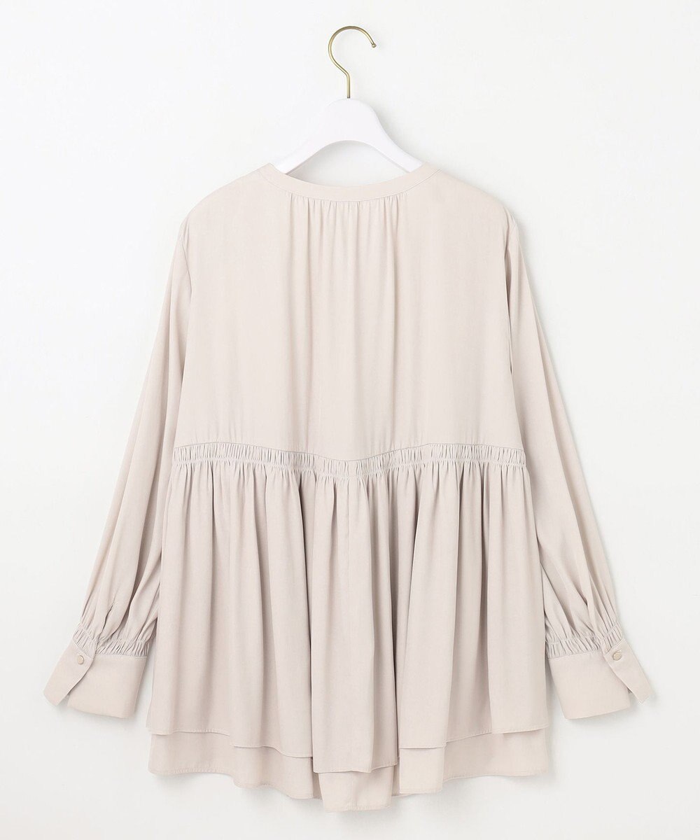 ANY SIS S 【洗える】かさねシャーリング ブラウス 