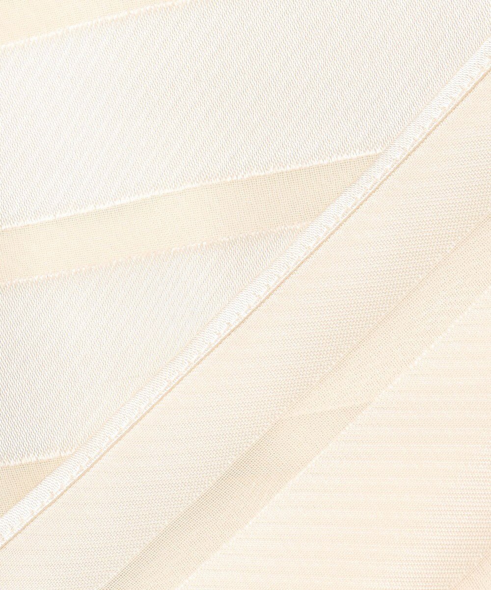 BEIGE， HAUYNITE / ボーダーシアー ボートネックブラウス 