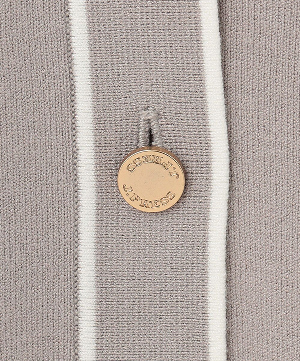 J.PRESS LADIES 【洗える】 レーヨンストレッチフルニードル カーディガン 