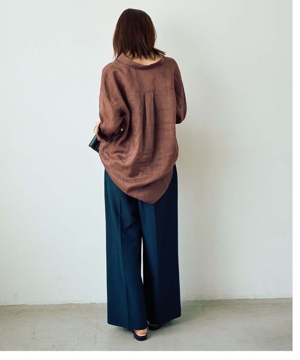 YECCA VECCA 3wayシアーリネンシャツ 