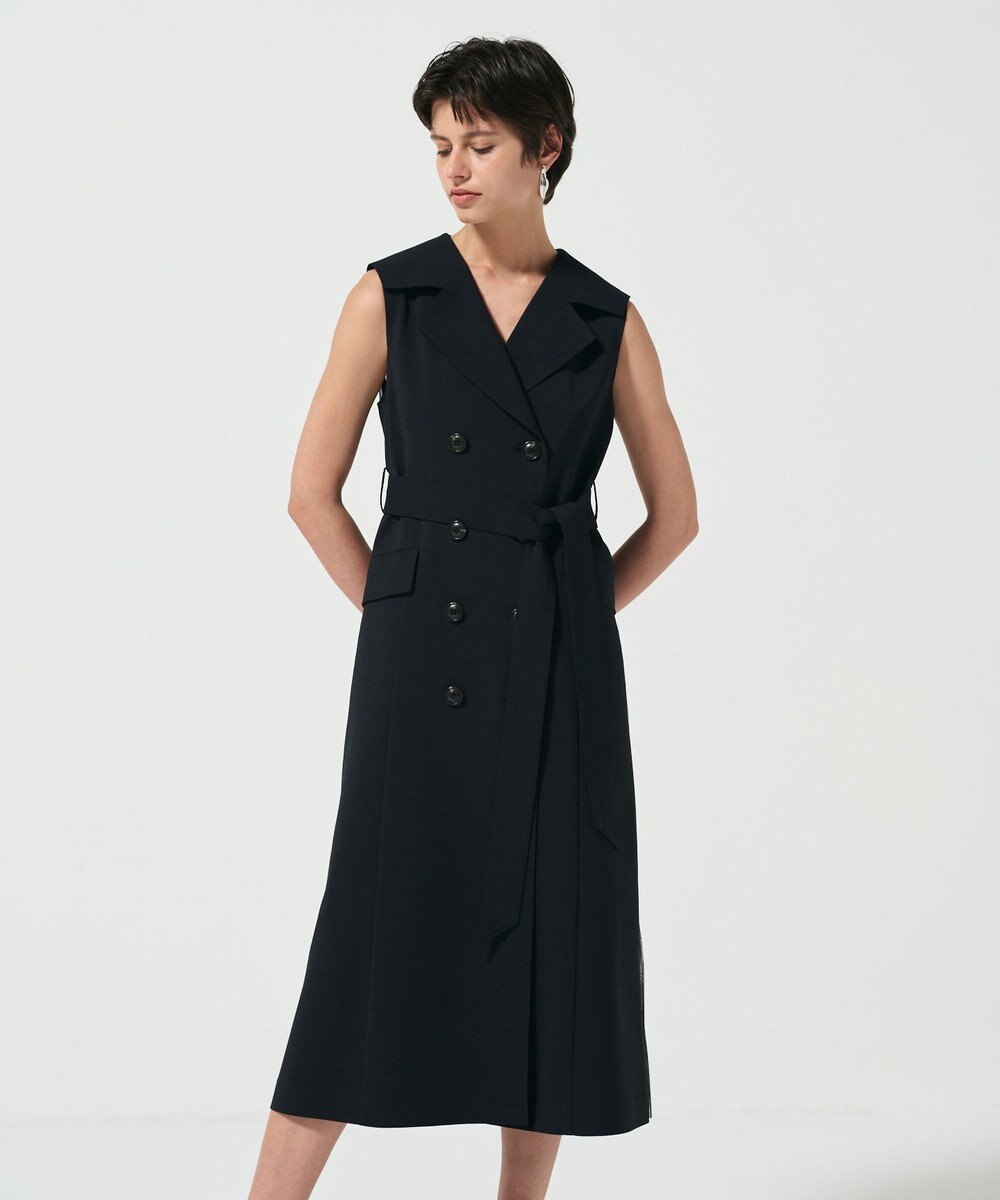 GRACE CONTINENTAL バックプリーツトレンチワンピース 
