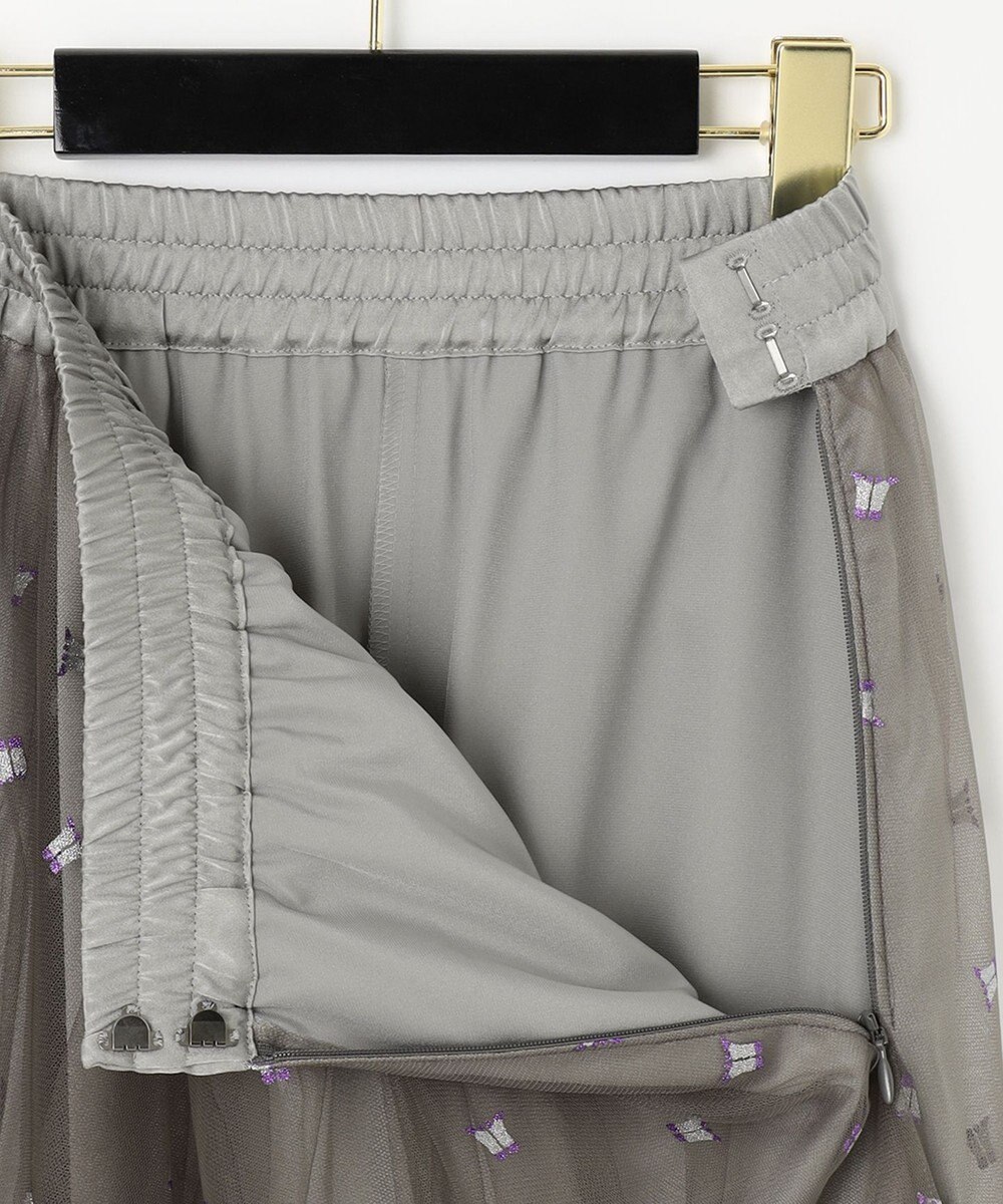 GRACE CONTINENTAL ブーツプリントチュールスカート 