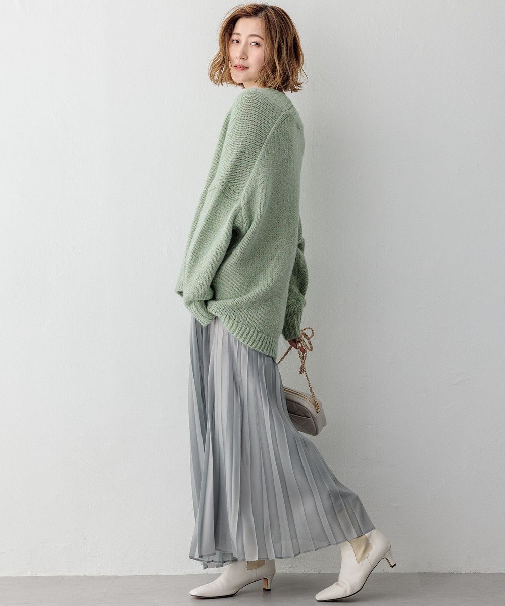 23区 S ホイルプリントプリーツ スカート 