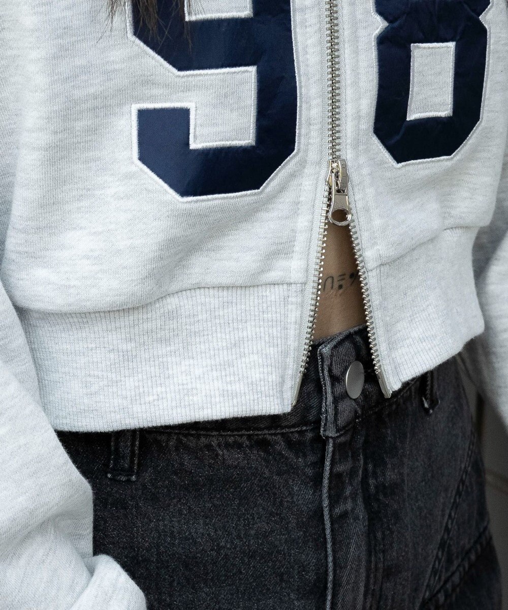 WEGO グラフィックショートZIPパーカー 