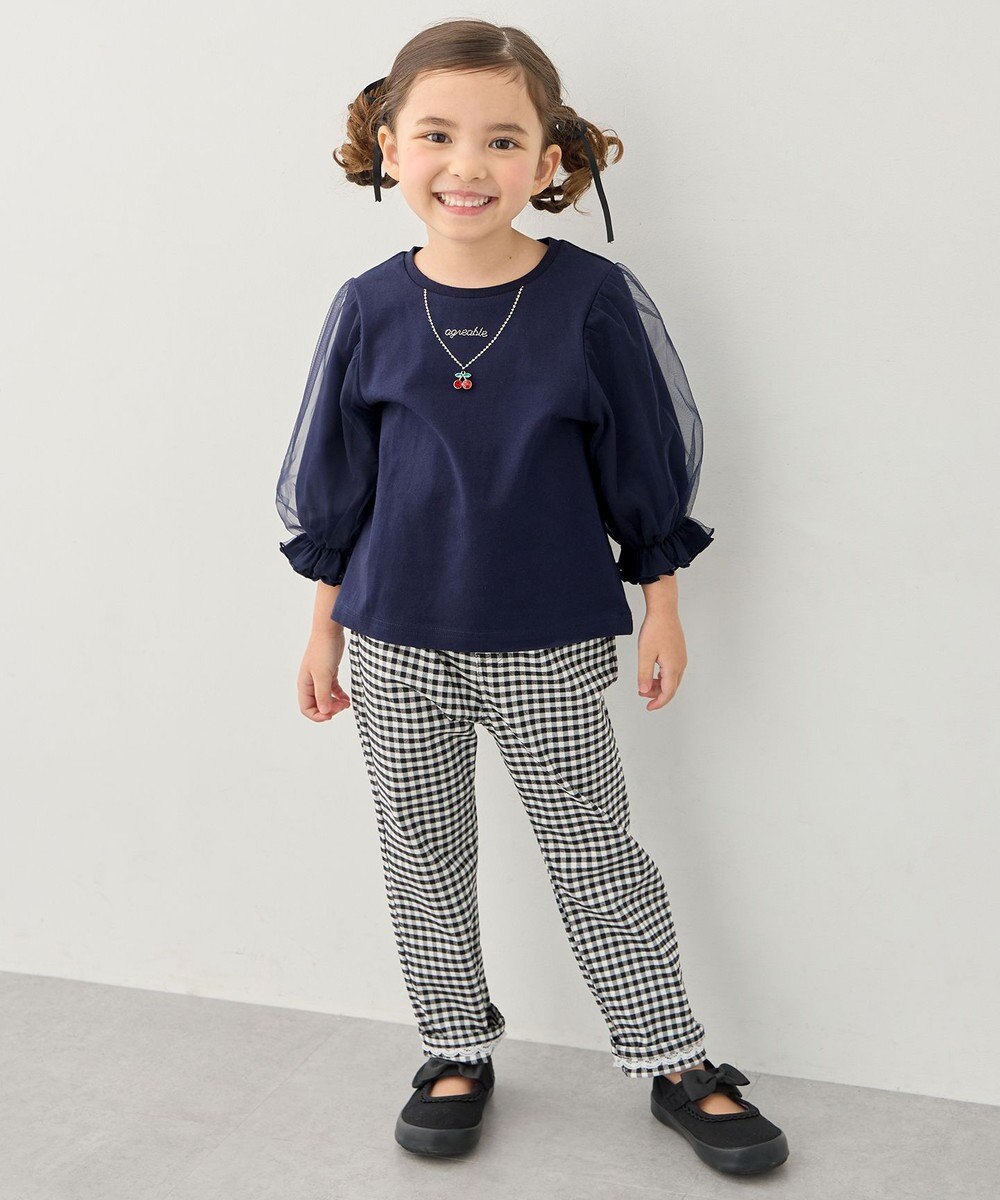 ANY KIDS 【洗濯機可能】ときめきストレッチ 総柄パンツ 