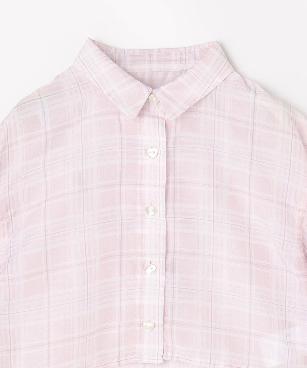 ANY KIDS シアーチェックシャツ 