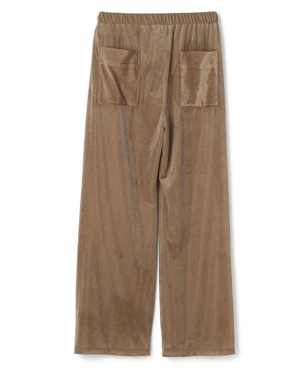 uncrave シアーベロアリブ ギャザーパンツ 