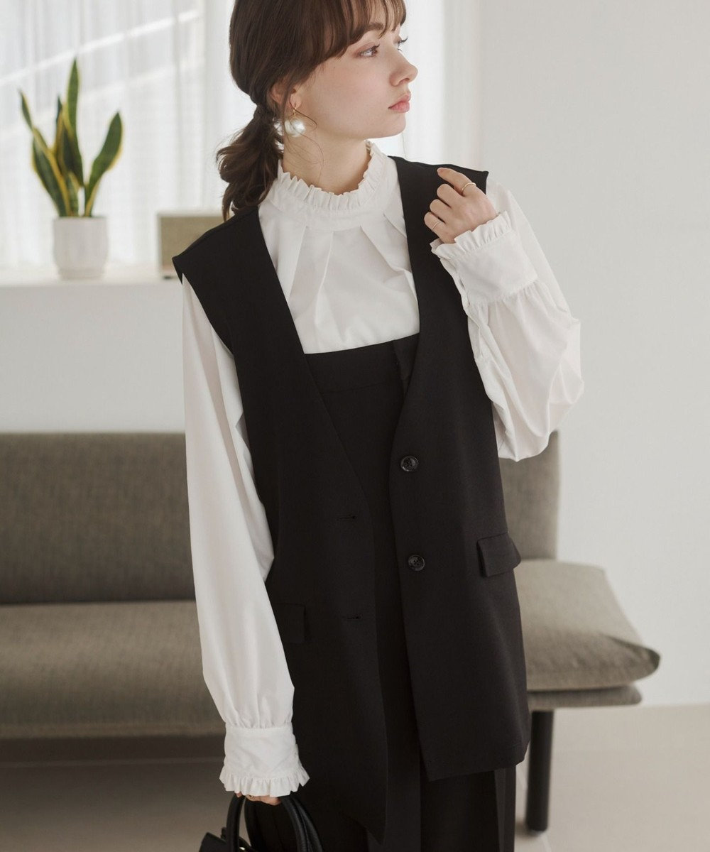 WEGO 【ANGIE VINTAGE】リネンライクベスト 