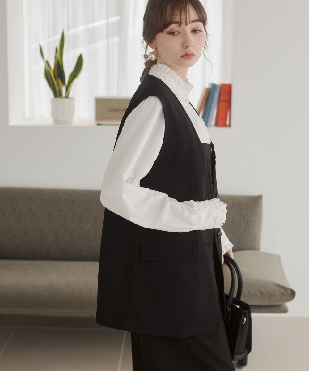 WEGO 【ANGIE VINTAGE】リネンライクベスト 