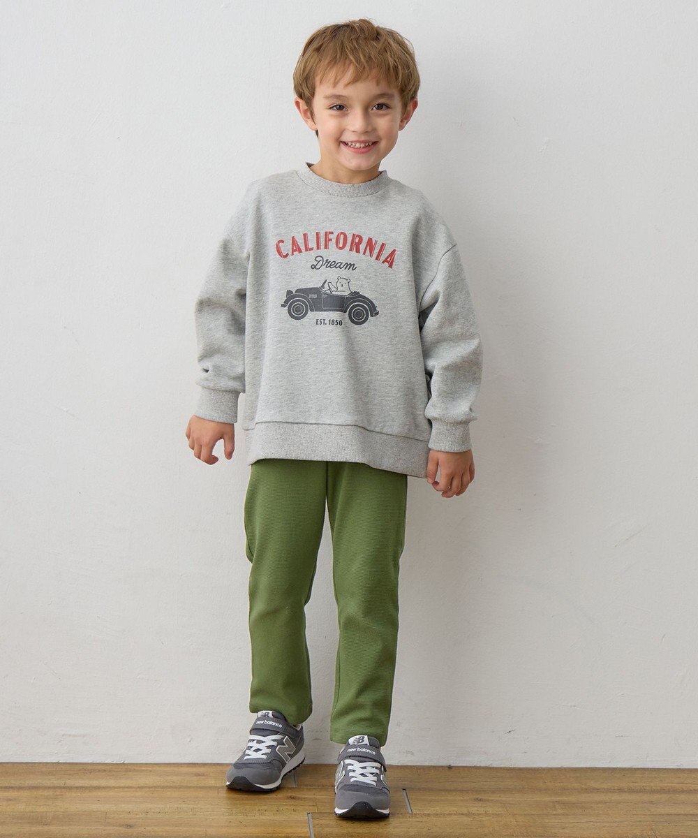 ANY KIDS アニマルプリント 裏毛トレーナー 