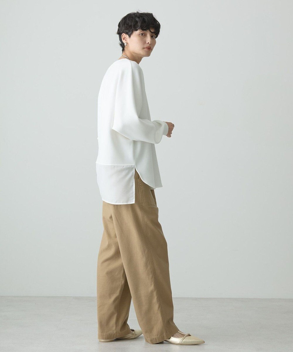 AMERICAN HOLIC ドルマン異素材ポンチプルオーバー 