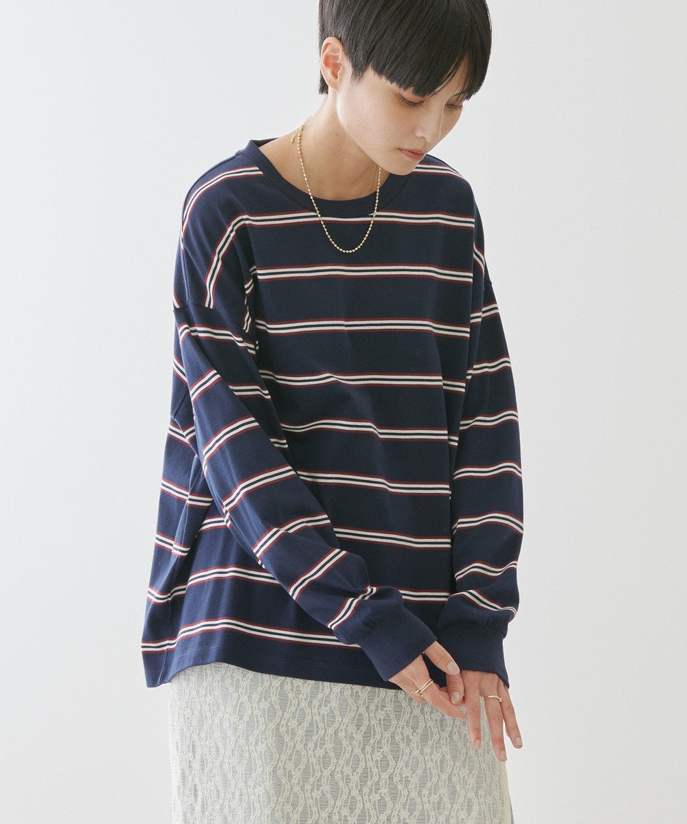 AMERICAN HOLIC ランダムボーダーＢＩＧ　Ｔシャツ 