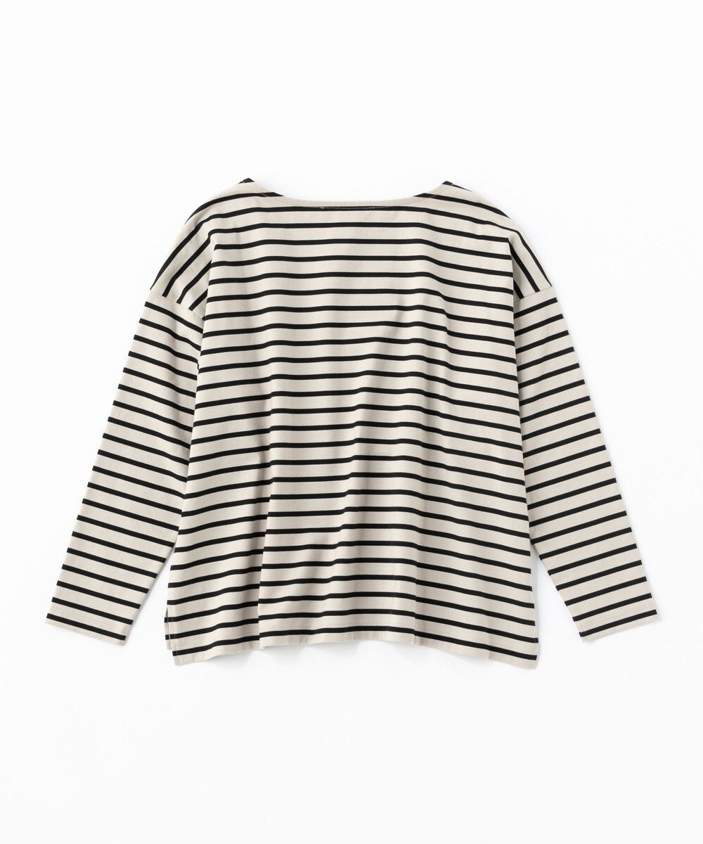 UNFILO 【洗える】ボーダーワイドTシャツ 