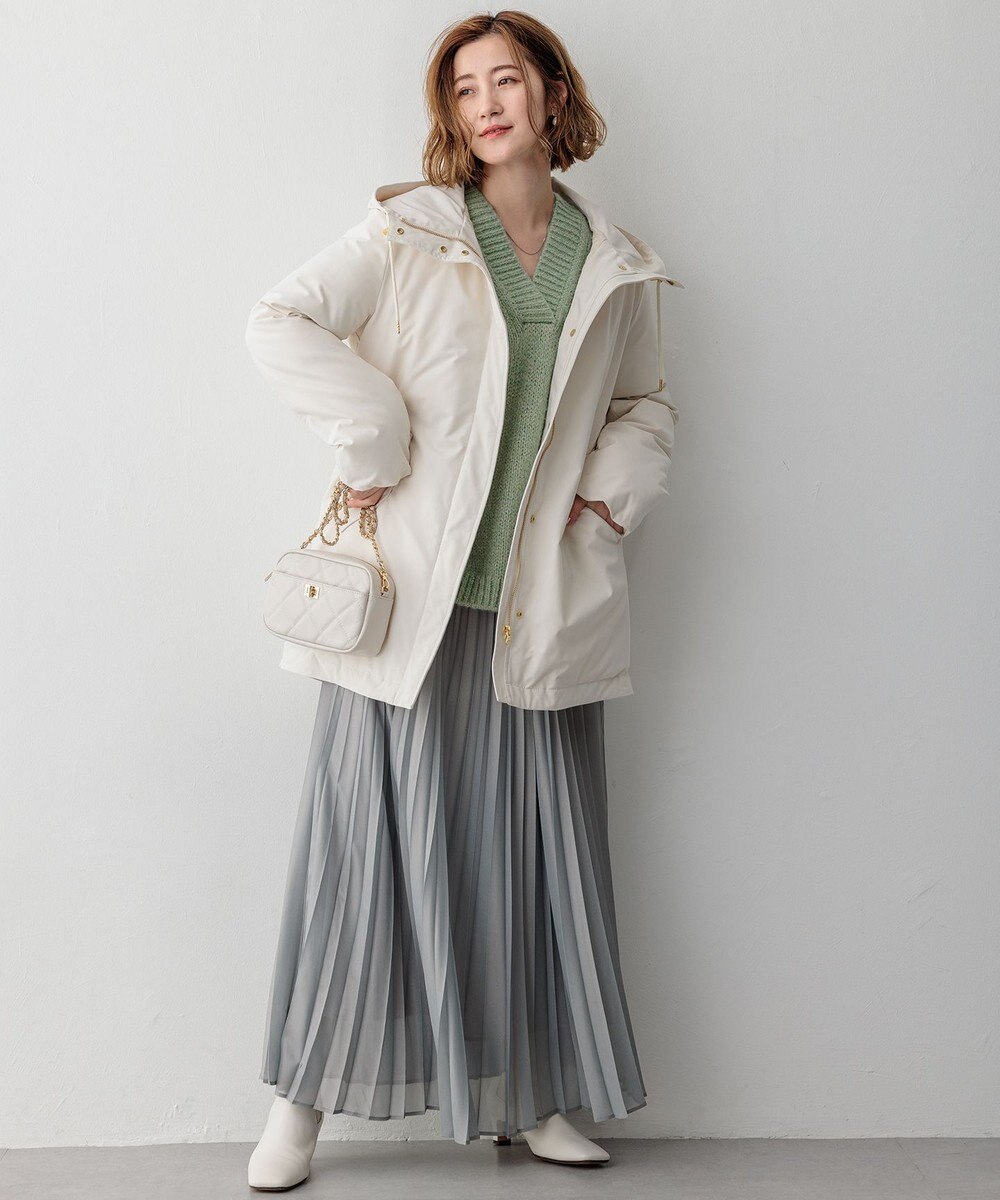 23区 S ホイルプリントプリーツ スカート 