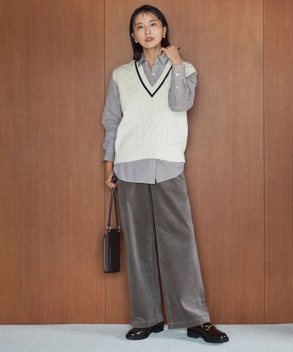 23区 【洗える】CANCLINI ベーシック シャツ 