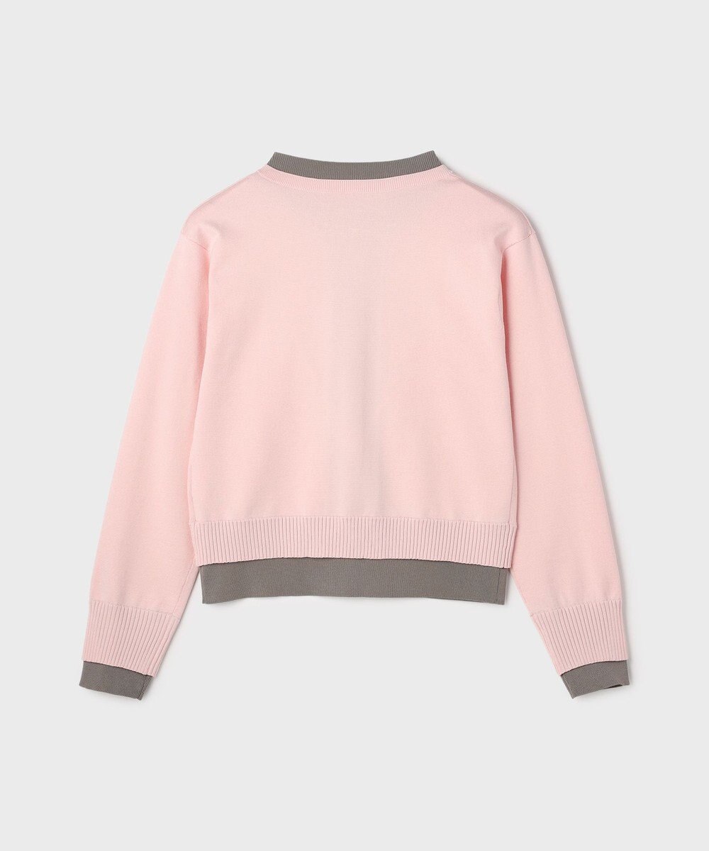 GRACE CONTINENTAL レイヤード風ニットカーディガン 