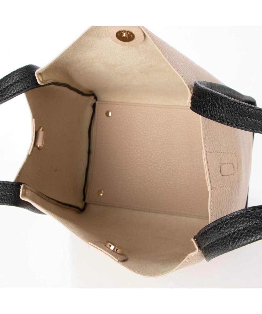 UNBILLION カシュカシュ cachecache / ミニショルダー付きソフトレザー調ミニトートバッグ 