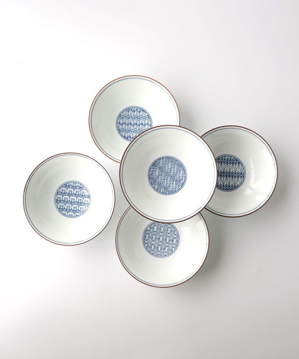 たち吉 【たち吉】染付宝づくし小鉢〈５個〉波佐見焼 