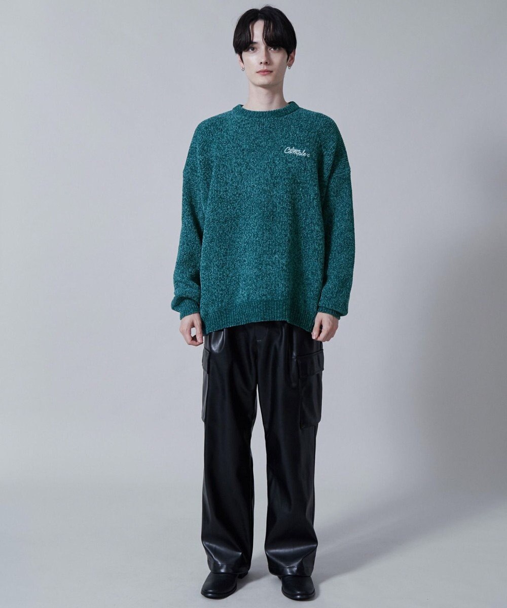 WEGO ベロアモールワンポイントプルオーバー 