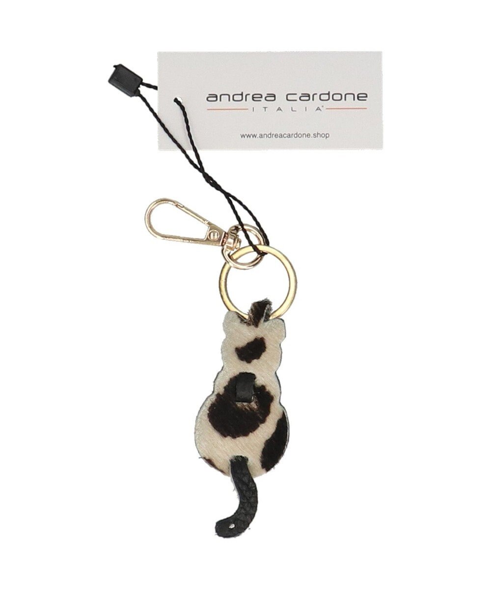 INTER-CHAUSSURES 【ANDREA CARDONE】ネコ型レザーキーチャーム 