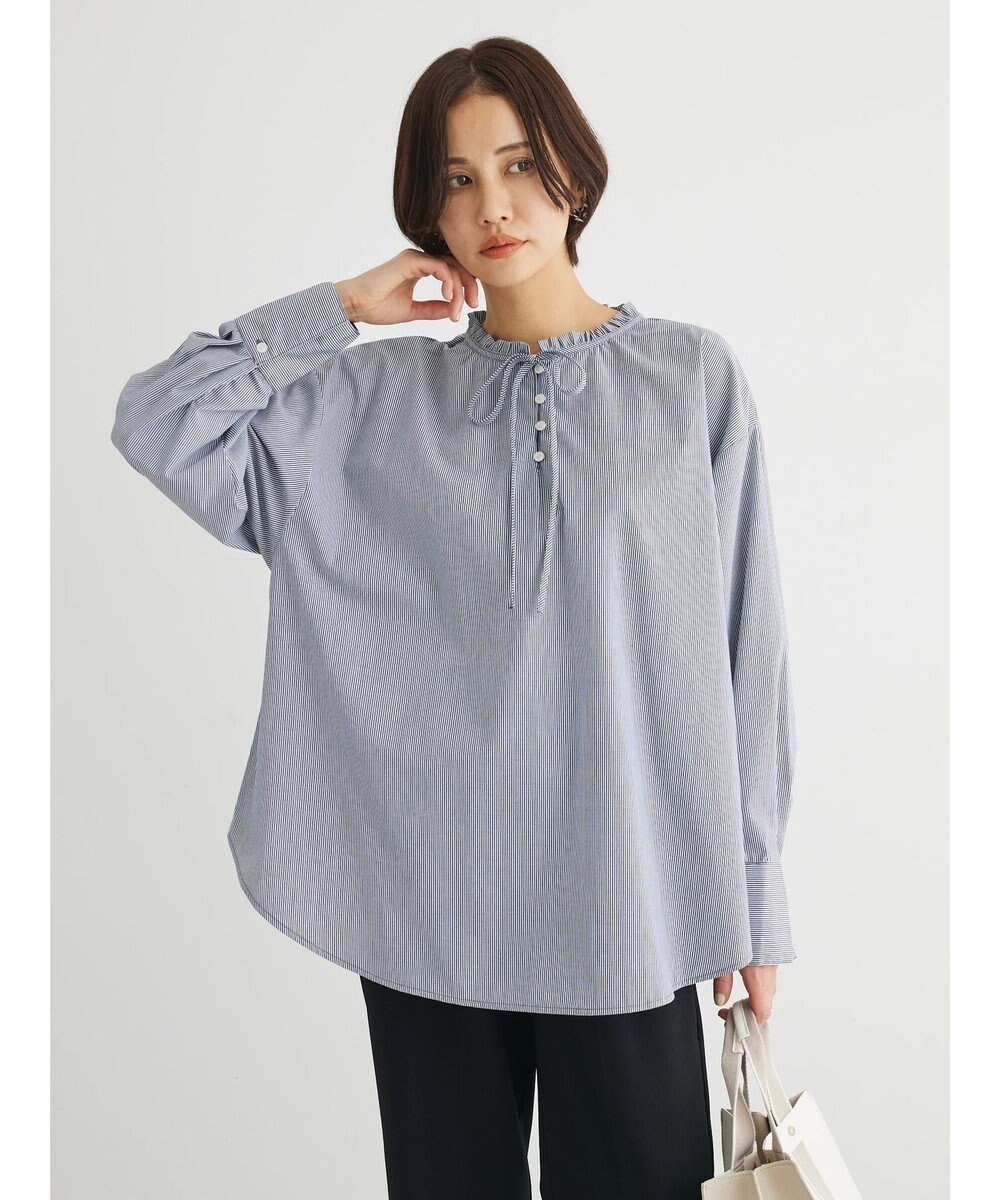 Green Parks スタンドフリルアソートブラウス 