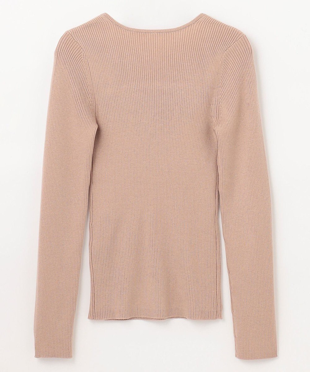 GRACE CONTINENTAL スクエアネックリブトップ 