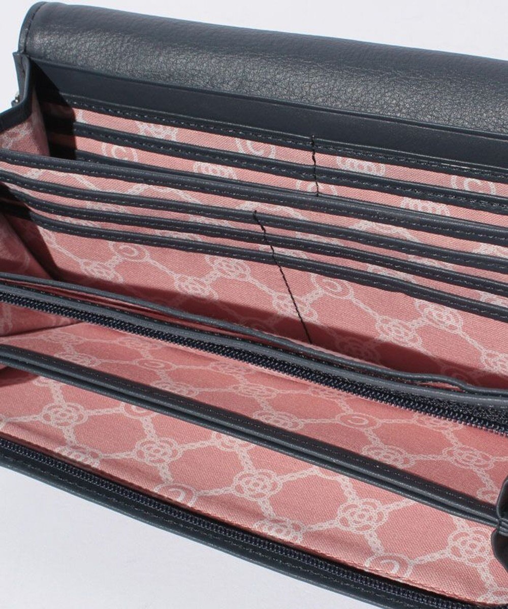 CLATHAS ワッフル　フラップ長財布 