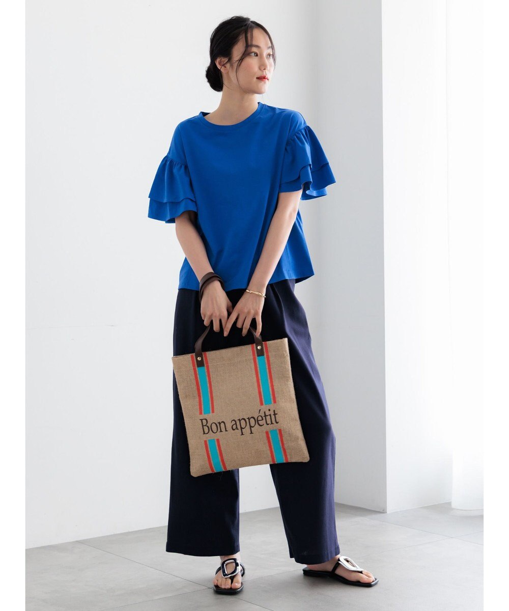 Te chichi レーヨンリネンストレートパンツ 