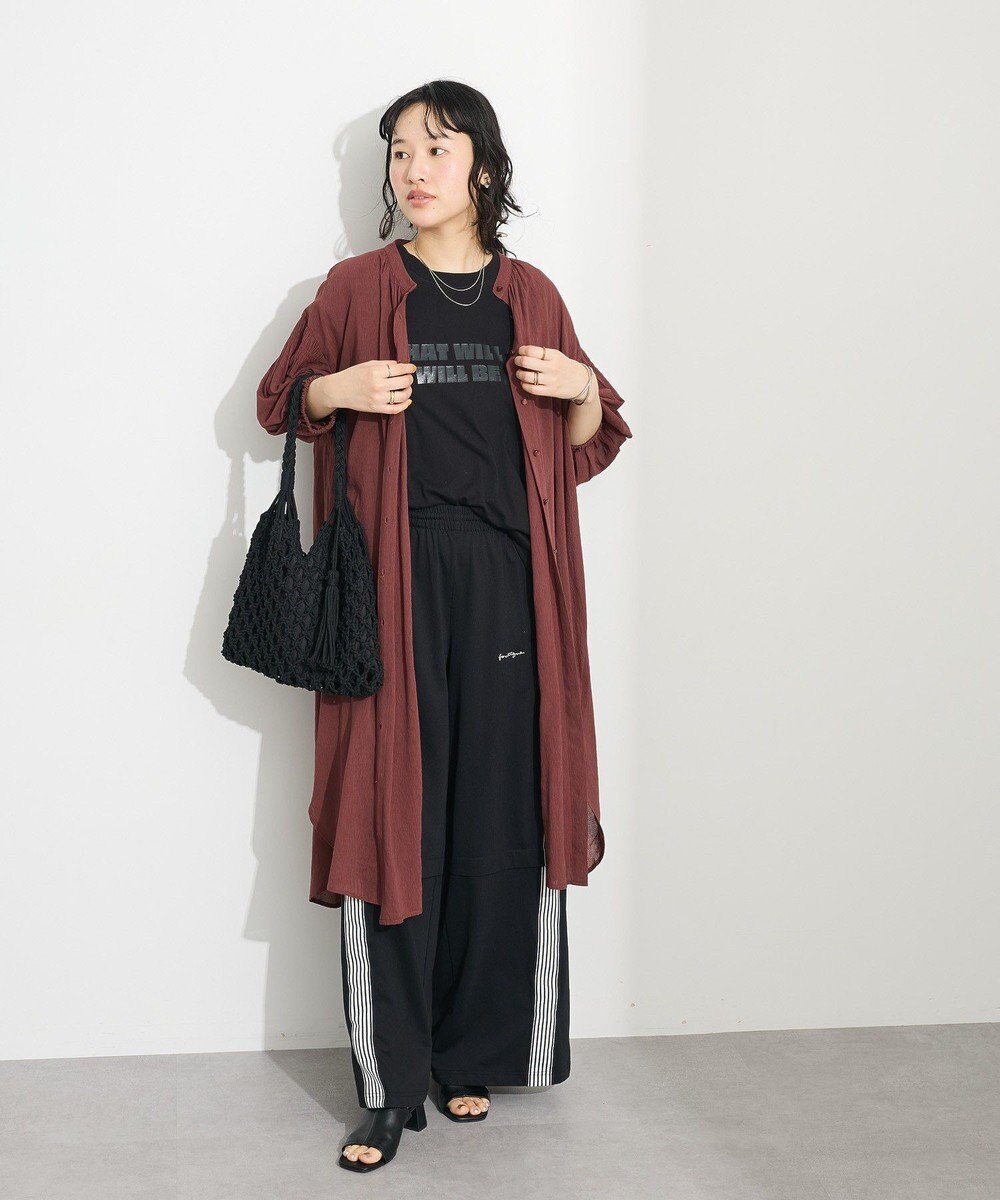 CRAFT STANDARD BOUTIQUE ヴィンテージボイル袖シャーリングワンピース 