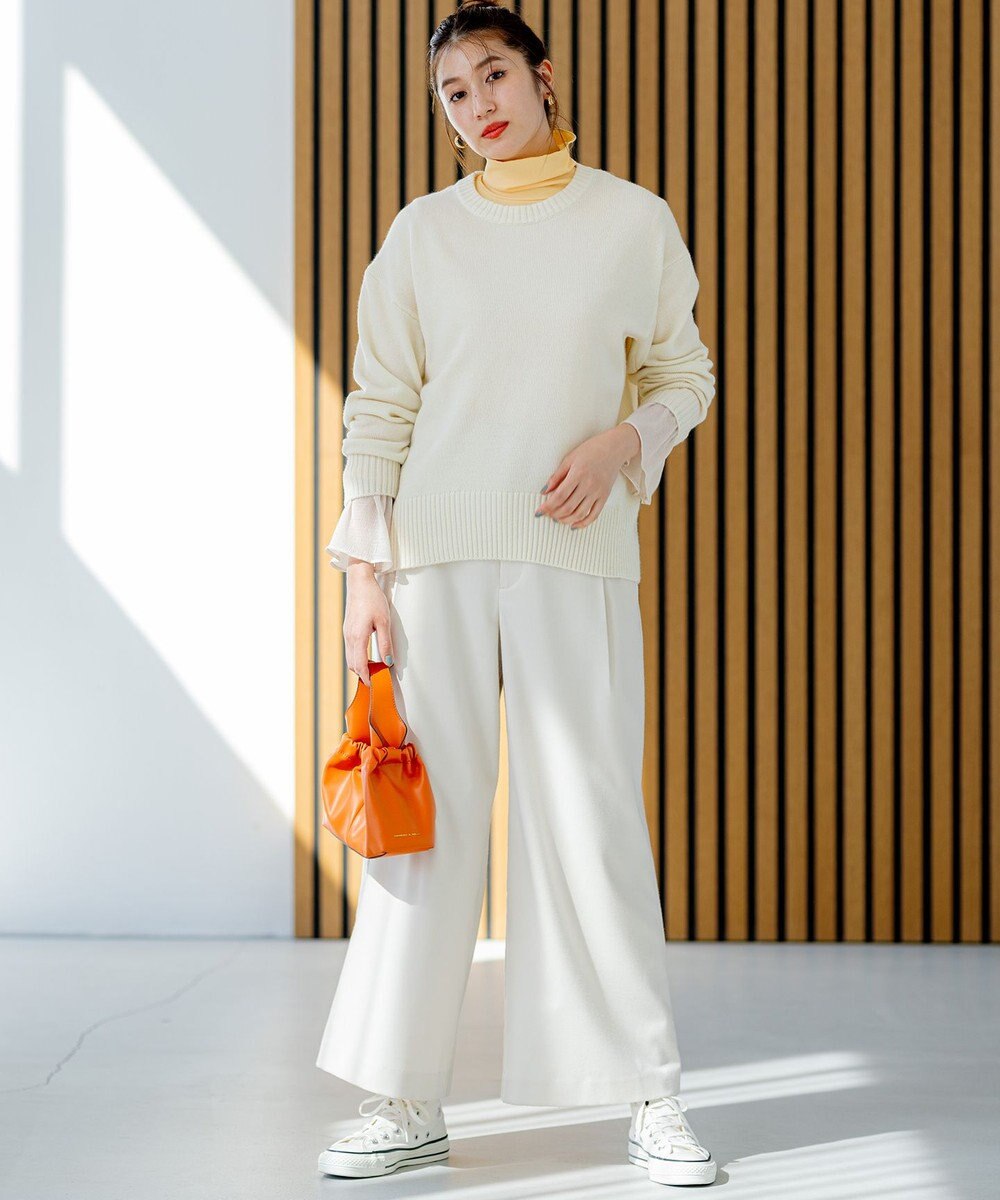 組曲 カシミヤブレンドバルキープルオーバー ニット 