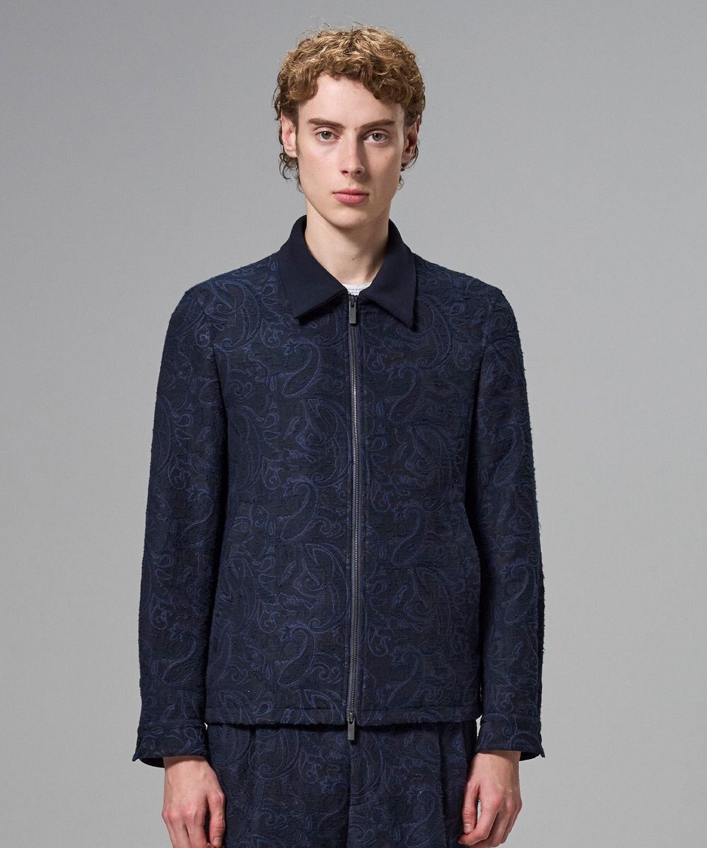 JOSEPH HOMME 【新柄】エスニカルスラブジャガード　ジップアップブルゾン 