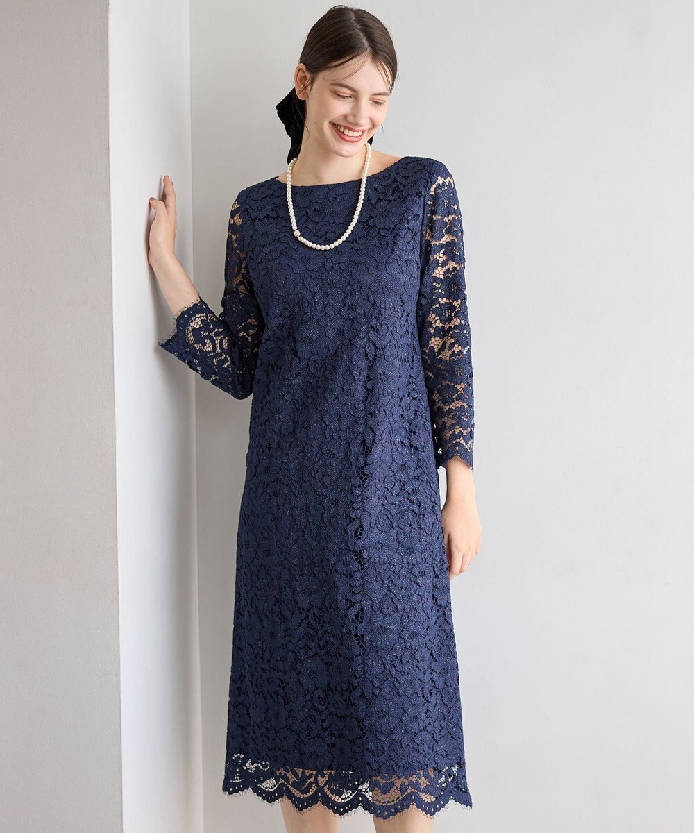 23区 【APPLAUDIR】シャイニーフラワーレース ドレス 