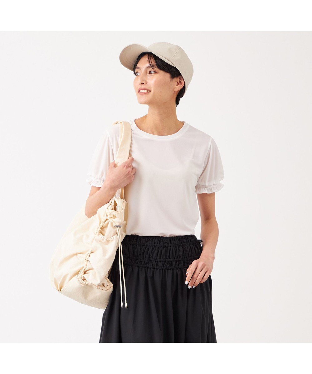 Chacott Chacott BALANCE シアーパフスリーブTシャツ ホワイト