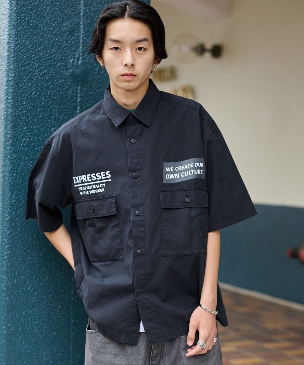 WEGO 【ユニセックス着用ITEM】ミリタリーハーフスリーブシャツ 