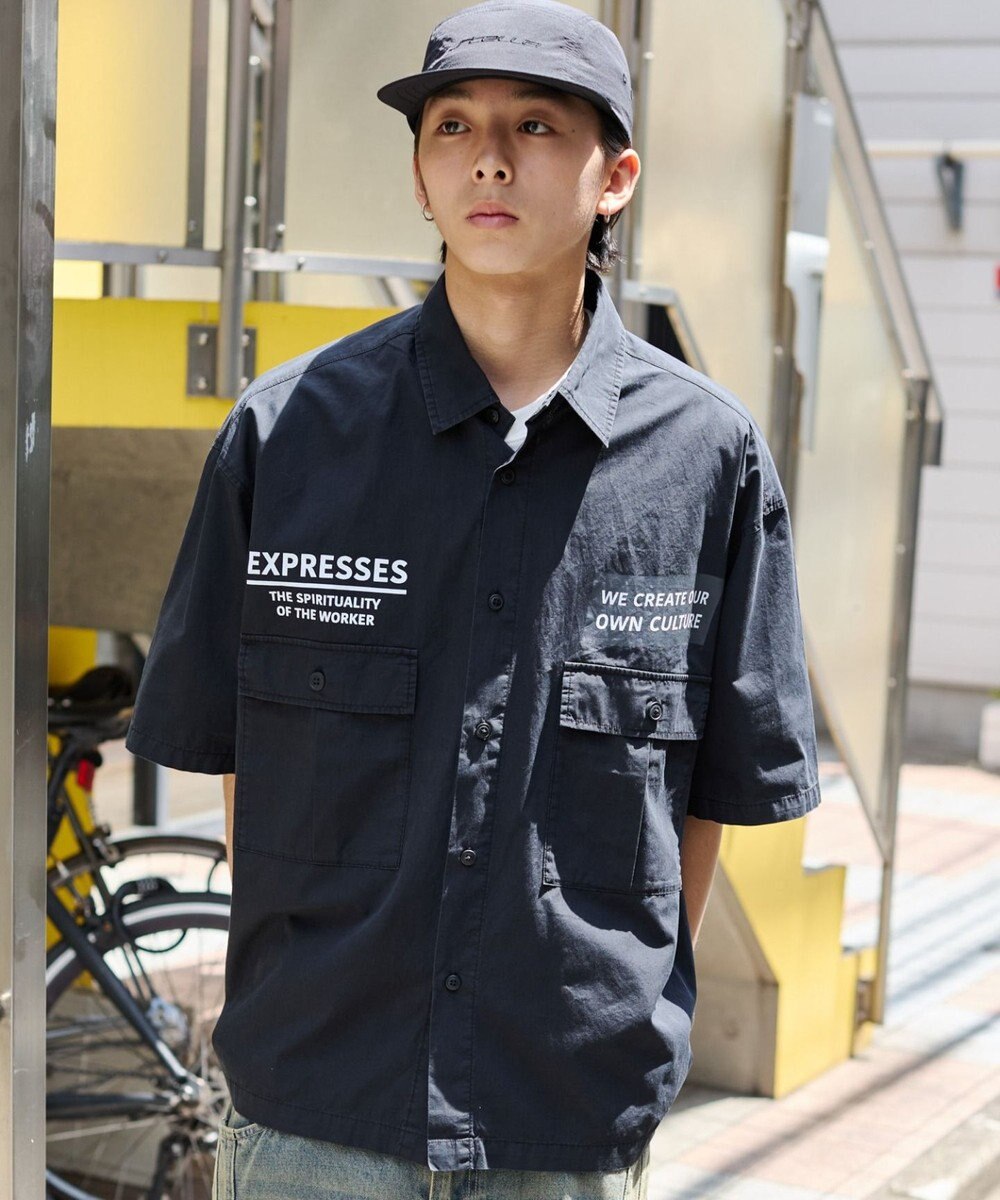 WEGO 【ユニセックス着用ITEM】ミリタリーハーフスリーブシャツ 