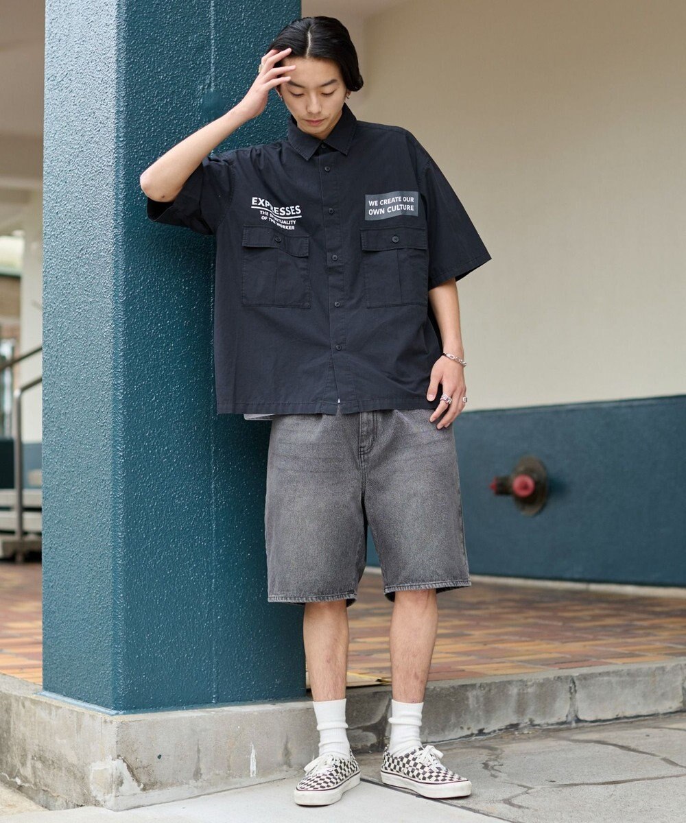 WEGO 【ユニセックス着用ITEM】ミリタリーハーフスリーブシャツ 