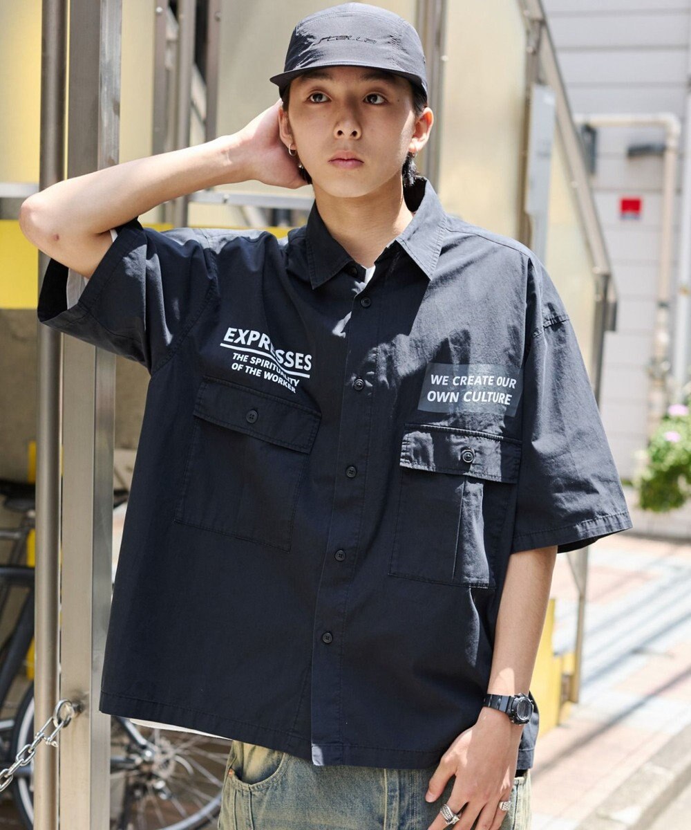 WEGO 【ユニセックス着用ITEM】ミリタリーハーフスリーブシャツ 
