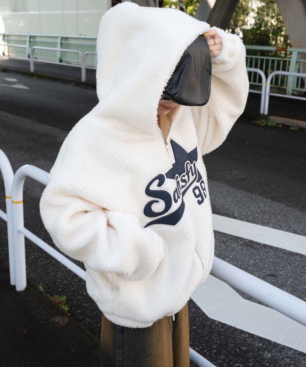 WEGO ロゴボアパーカー 