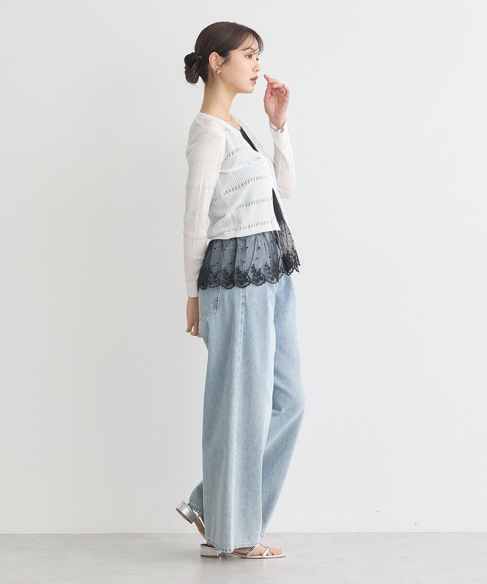 earth music&ecology チュールレースヘムインナー 