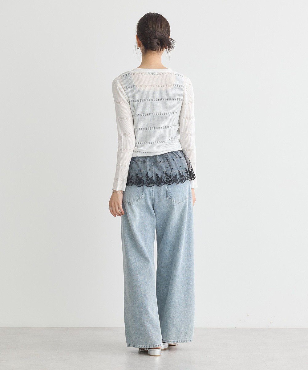 earth music&ecology チュールレースヘムインナー 