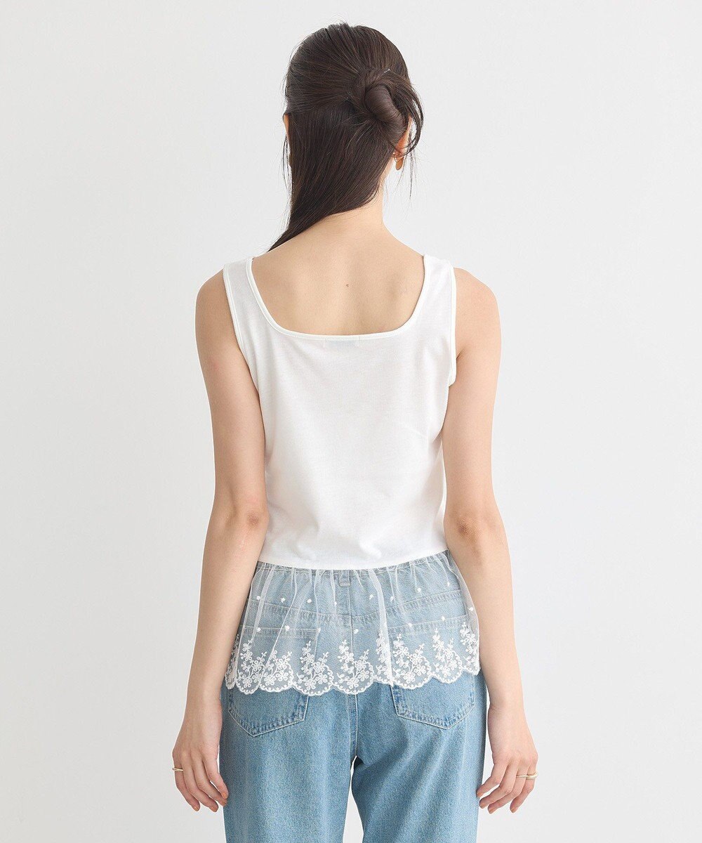 earth music&ecology チュールレースヘムインナー 