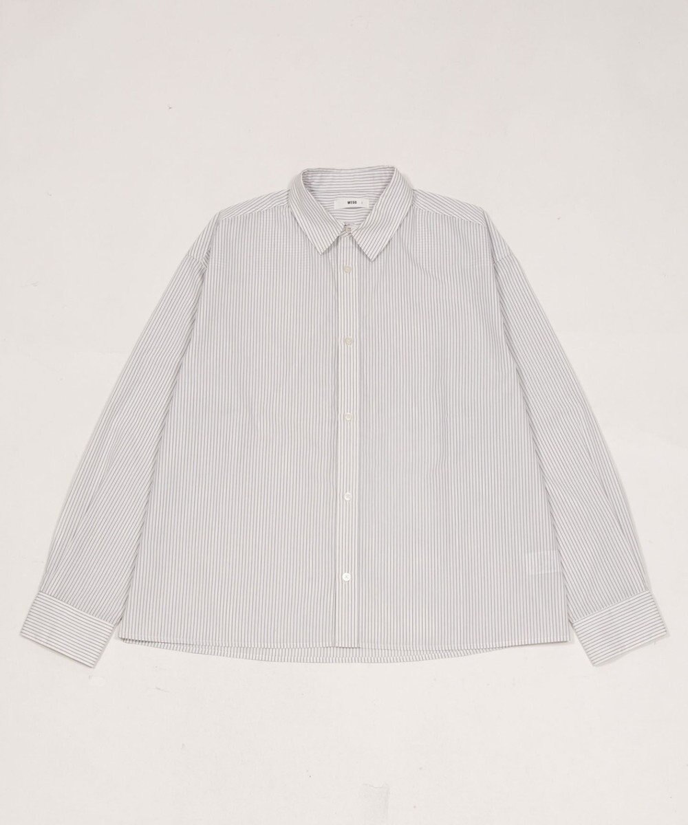 WEGO 【ユニセックス着用ITEM/MLサイズ展開】クロップドブロードシャツ 