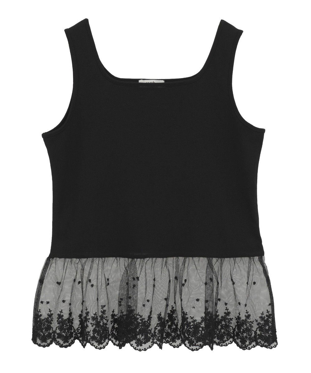 earth music&ecology チュールレースヘムインナー 