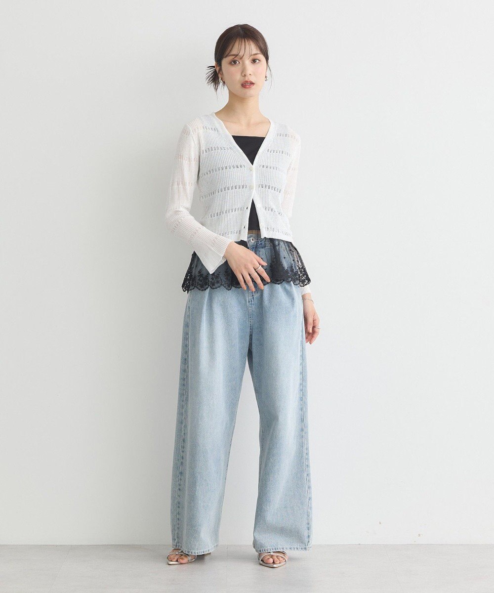 earth music&ecology チュールレースヘムインナー 